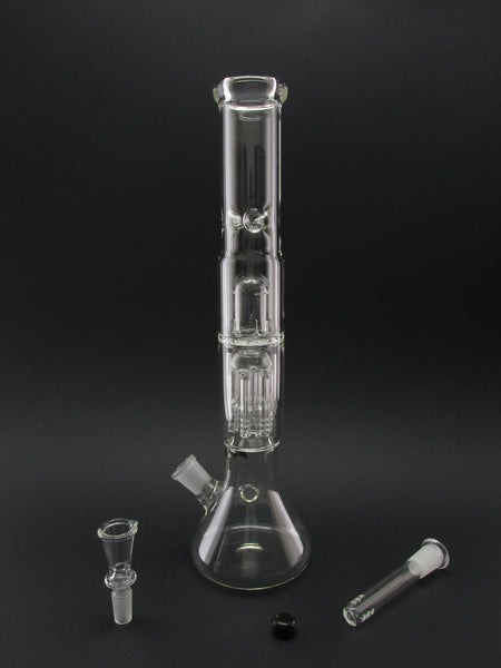 Black Leaf Inline Tree Perc Beaker